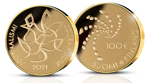 The subject of the gold coin highlights the importance of open exchange of information in Finnish society