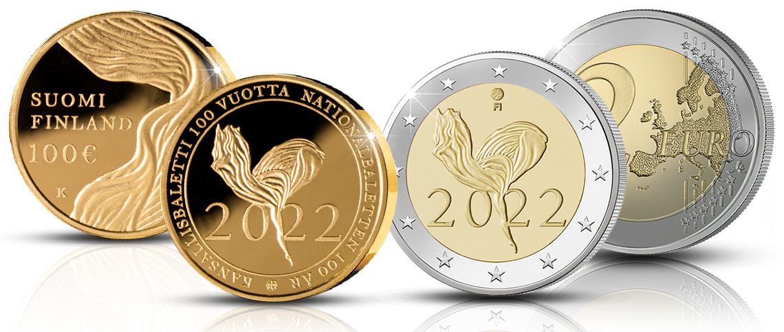 Finlands nationalbalett 100 år — Ett nytt finländskt guldmynt ges ut 17.1.2022