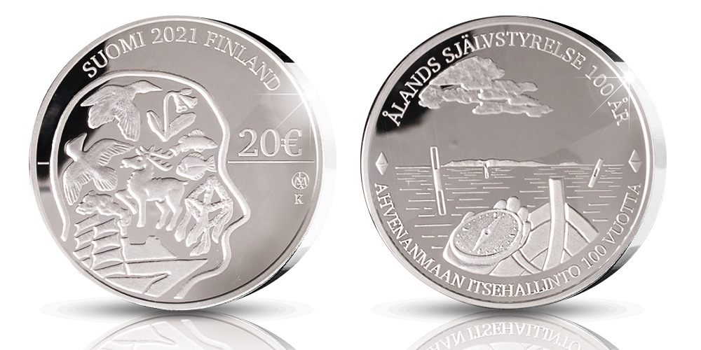 Commemorative Silver Coin in Celebration of Åland Autonomy