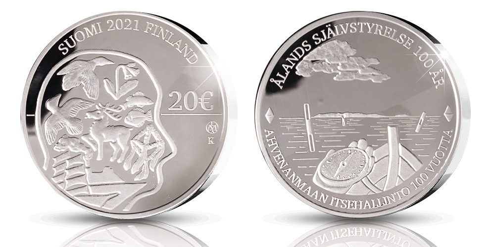 Commemorative Silver Coin in Celebration of Åland Autonomy Commemorative Silver Coin in Celebration of Åland Autonomy