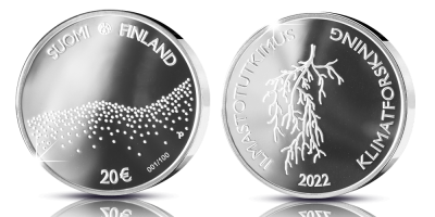 Numbered Climate research in Finland commemorative coin 2022