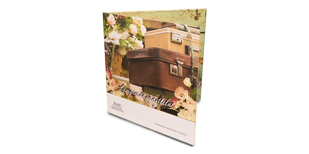 The folder functions as a stylish greeting card The folder functions as a stylish greeting card