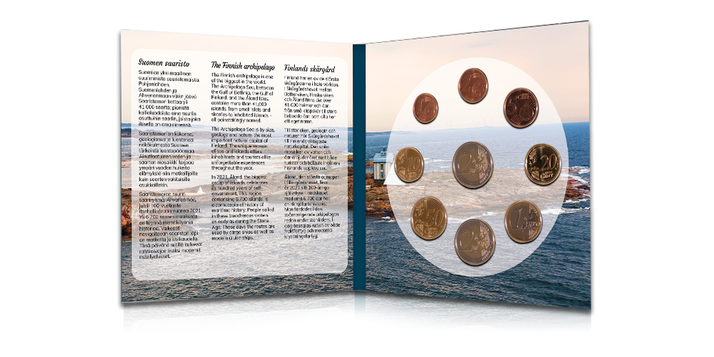Includes the Åland Autonomy 100 Years commemorative coin