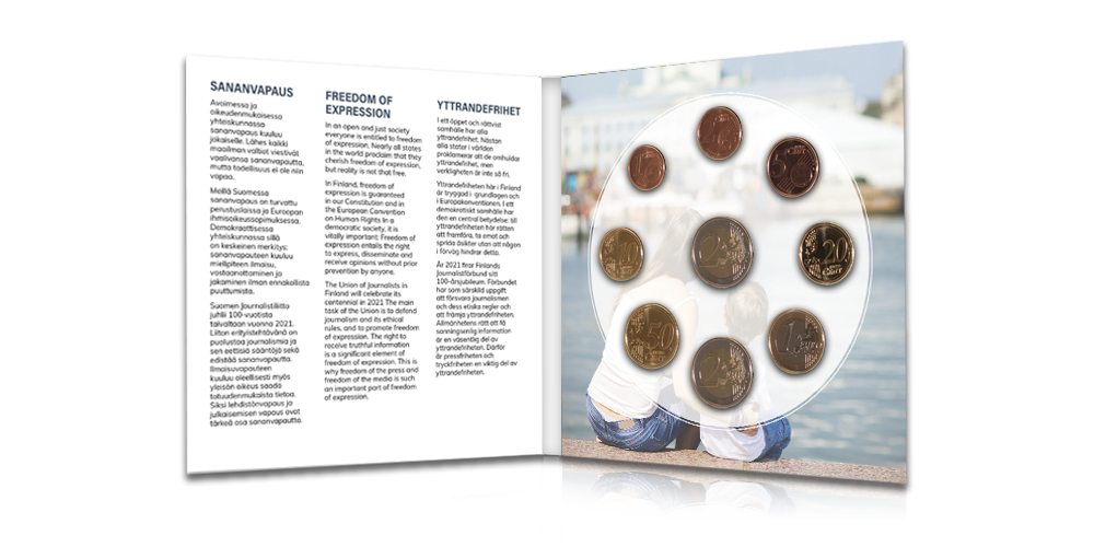 Finnish circulation coins 2021, unused
