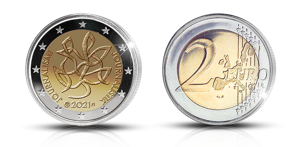 Finnish special two euro coin 2021, proof Finnish special two euro coin 2021, proof