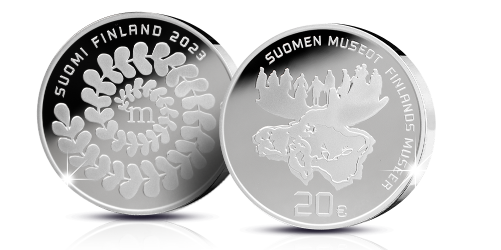 The museums of Finland – 100 years of the Finnish Museums Association commemorative coin 2023