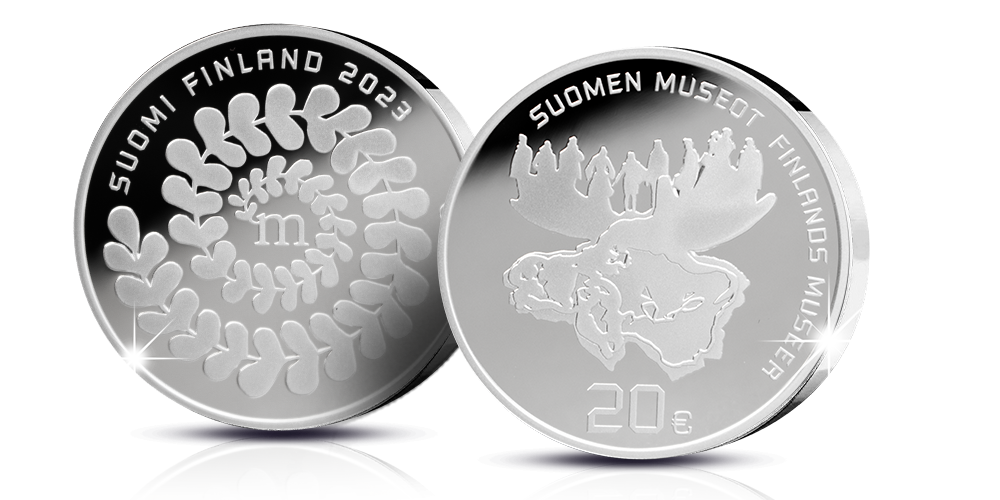 Suomen museot – Museoliitto 100 vuotta -juhlaraha 2023 Suomen museot – Museoliitto 100 vuotta -juhlaraha 2023