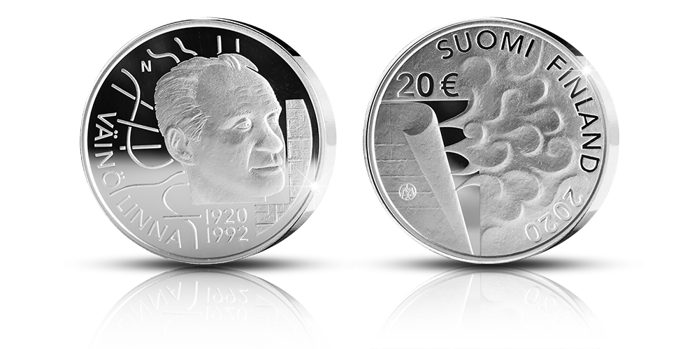 Väinö Linna commemorative coin Väinö Linna commemorative coin