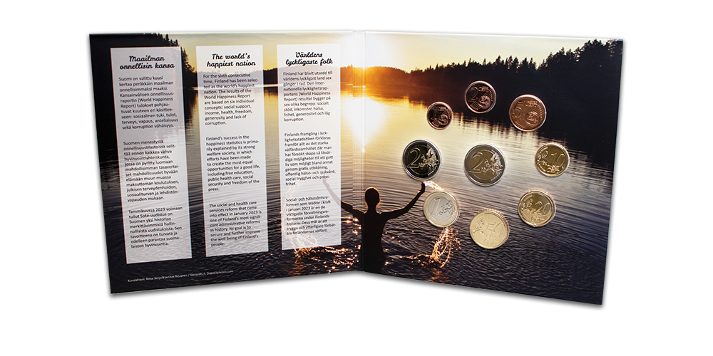 World’s Happiest Nation coin set 2023 opened